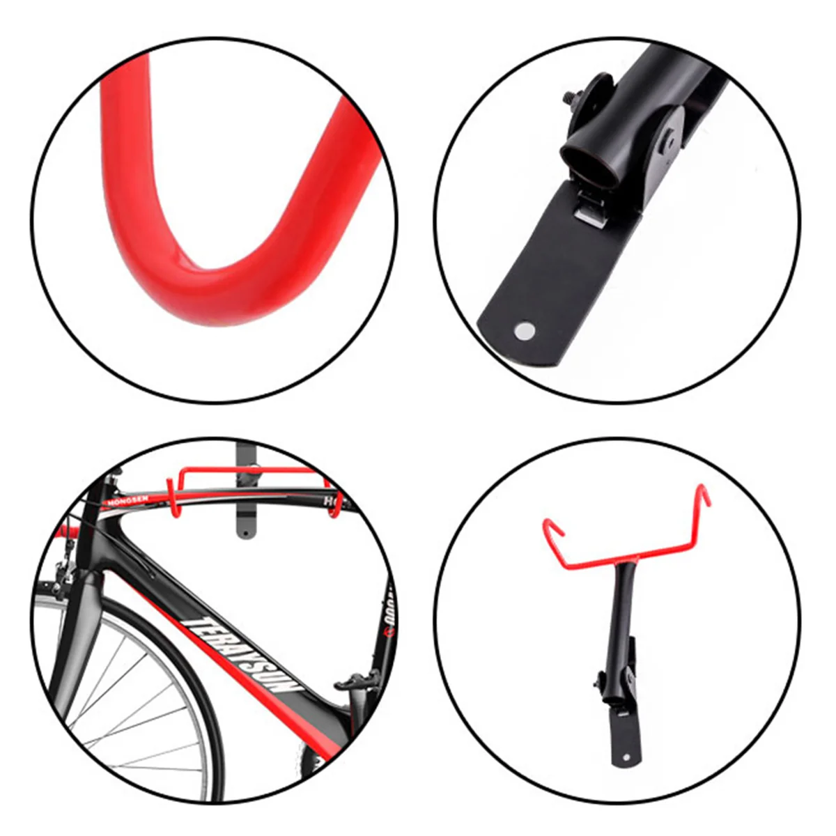 MG Bike Hander V4 držiak na bicykel, čierny/červený