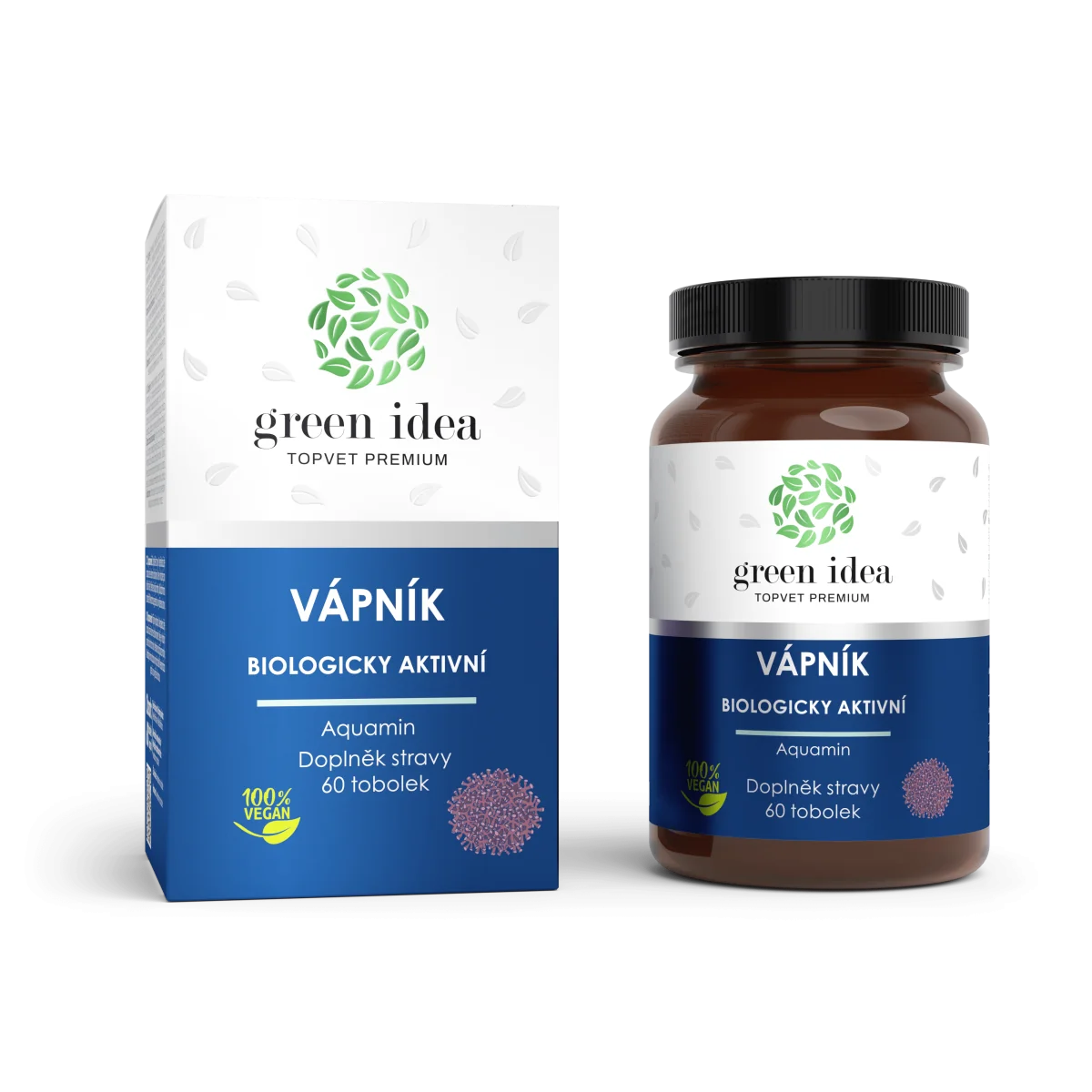 Vápnik - Aquamin - 60 kapsúl - Green idea