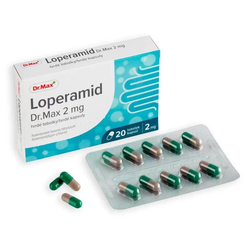 Loperamid Dr. Max 2 mg 1×20 ks, liečenie náhlej hnačky