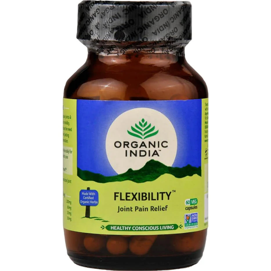 Organic India Flexibility  zdravé kĺby, artritída, reumatizmus, 60 ks