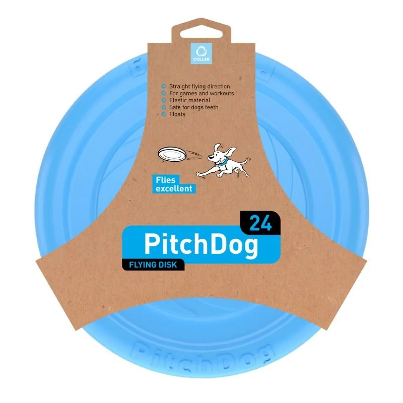 Lietajúci tanier Pitch dog modrý