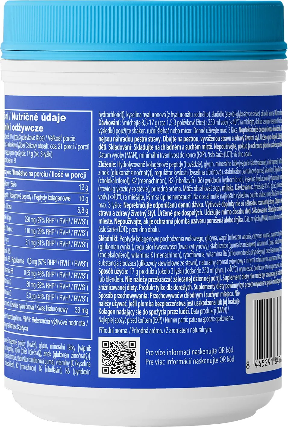 Vital Proteins Active Complex citrón 357 g