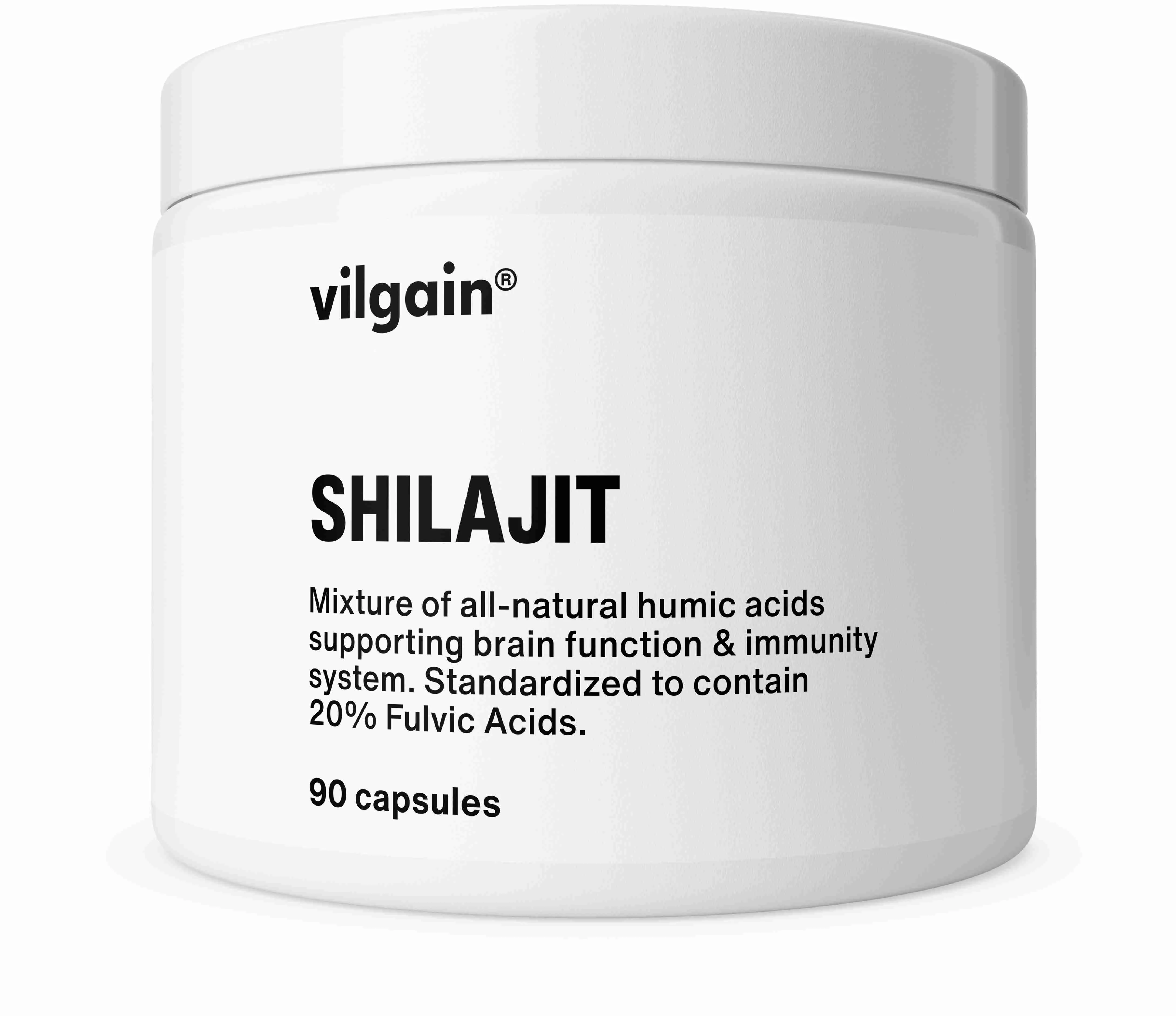 Vilgain Shilajit 20 % extrakt kyseliny fulvovej 90 cps