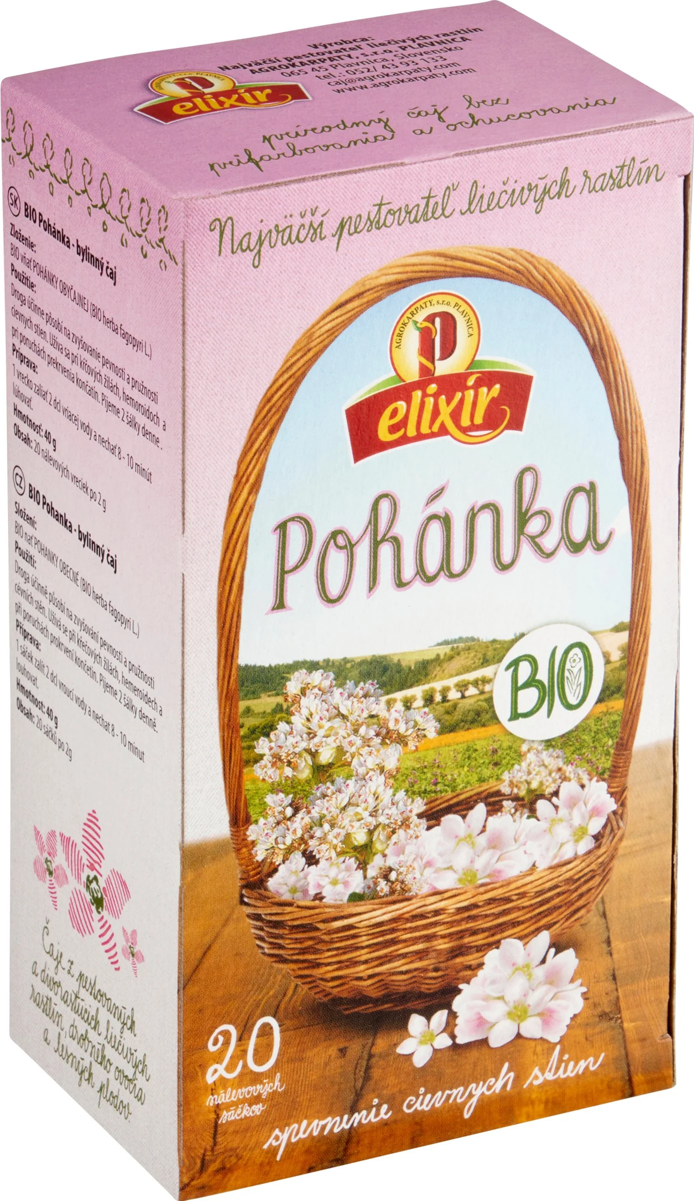 AGROKARPATY BIO POHÁNKA 1×1 ks, bylinný čaj