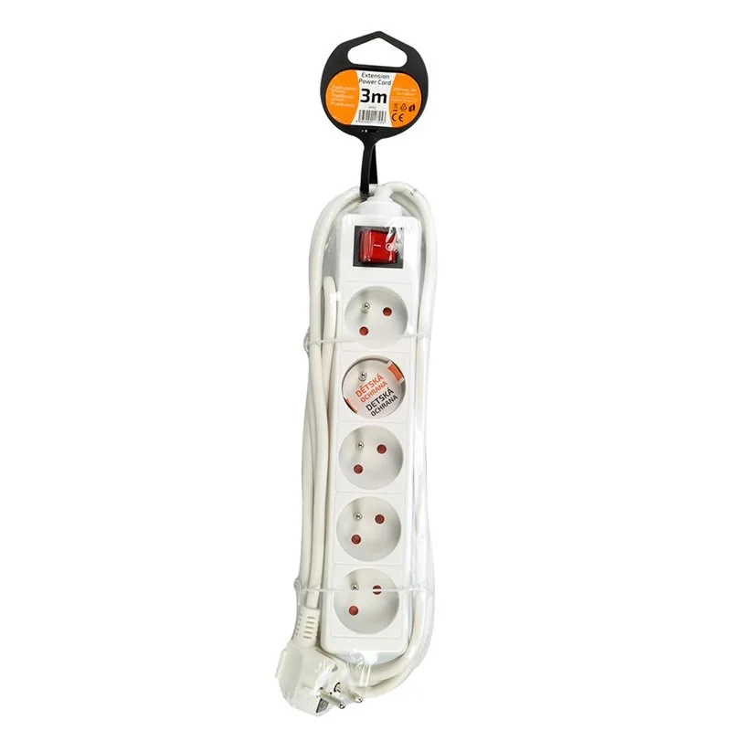 Predlžovací kábel 3m/5z+V PK35V