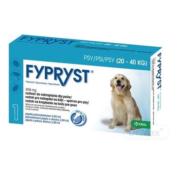 FYPRYST PSY 20-40 KG 1×268 mg, liečivo pre psy