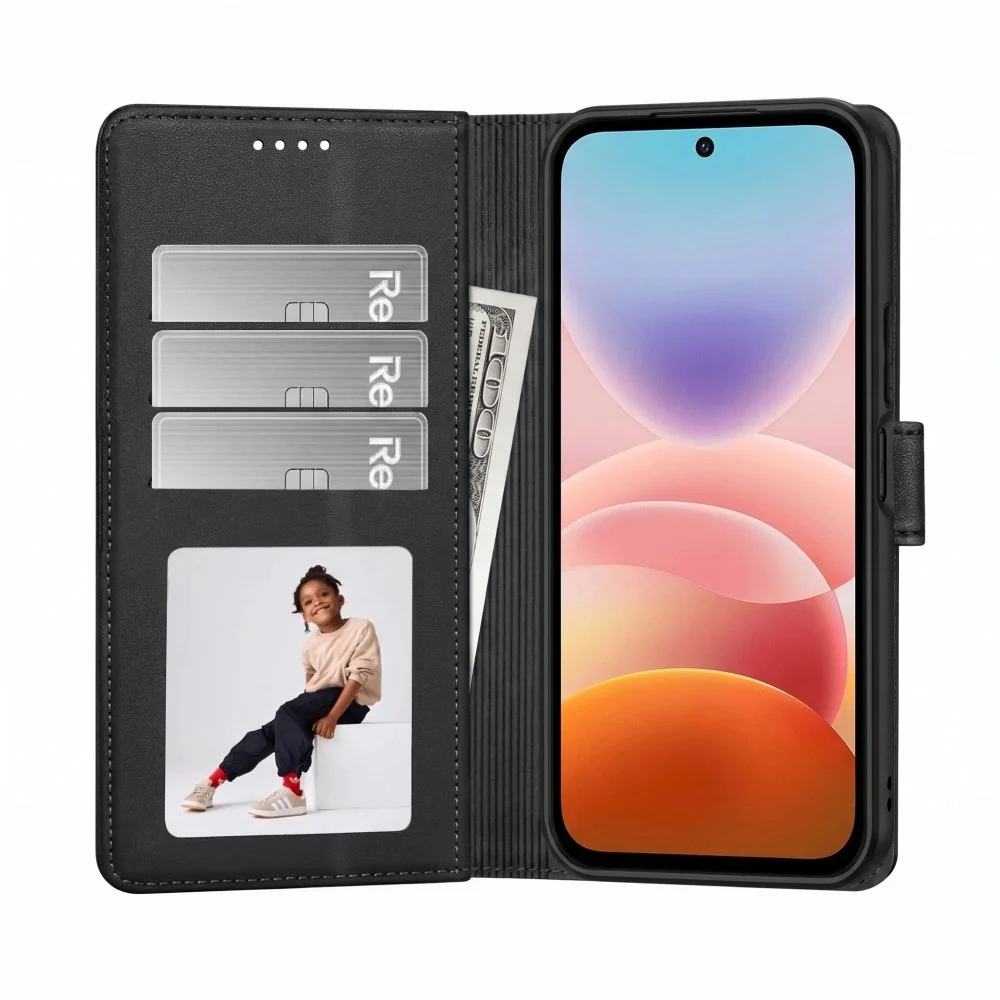 Tech-Protect Wallet knižkové puzdro na Xiaomi Redmi 17 4G / 5G, čierne