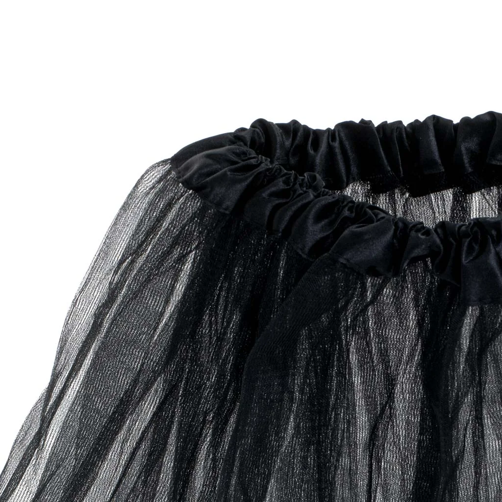 Tylová sukňa tutu – čierna karnevalová sukňa pre deti