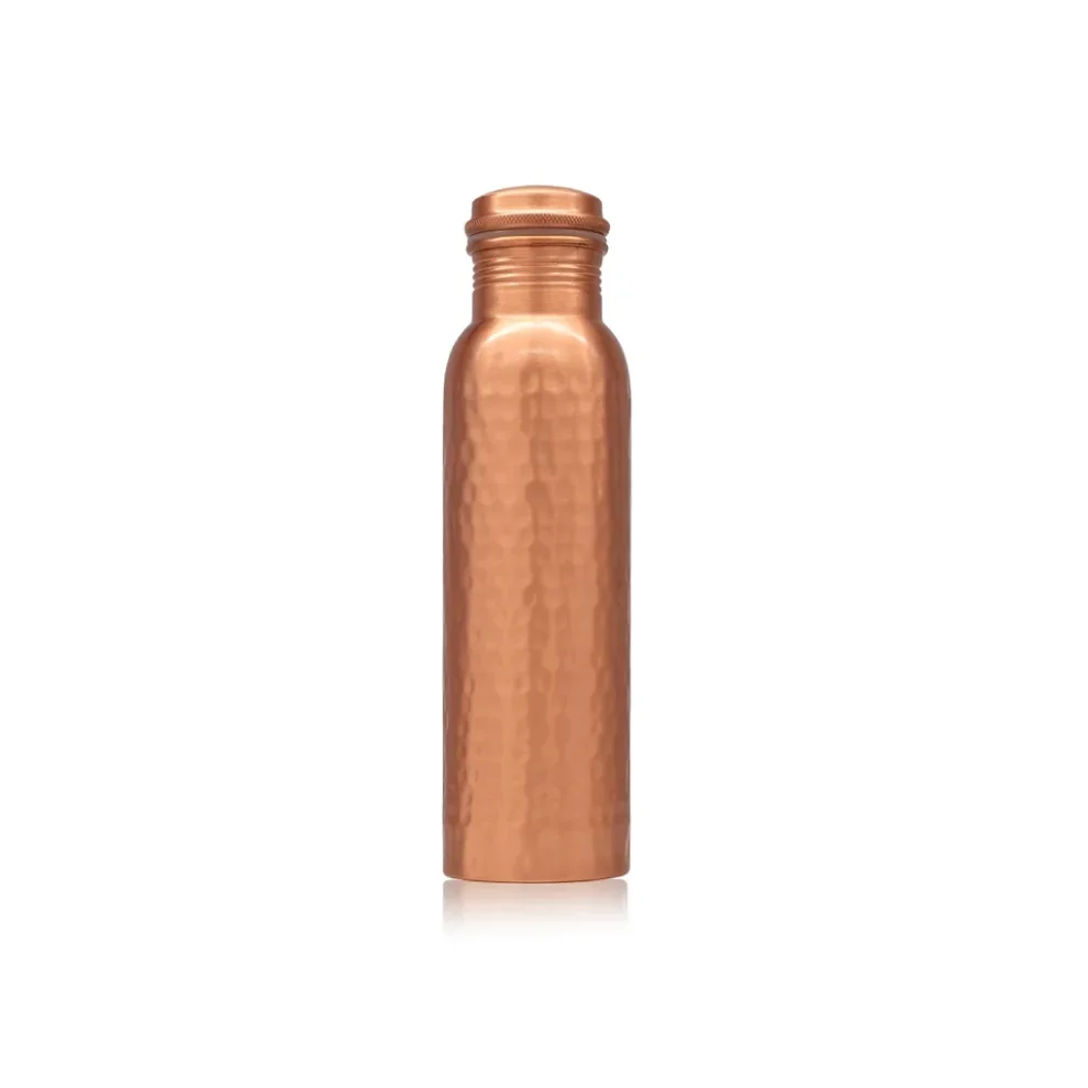 Medená fľaša s tepaným vzorom, 800 ml