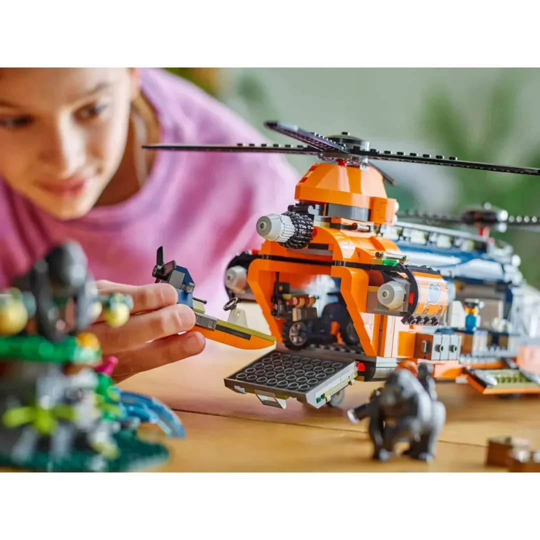 LEGO® City 60437 Helikoptéra na prieskum džungle v základnom tábore