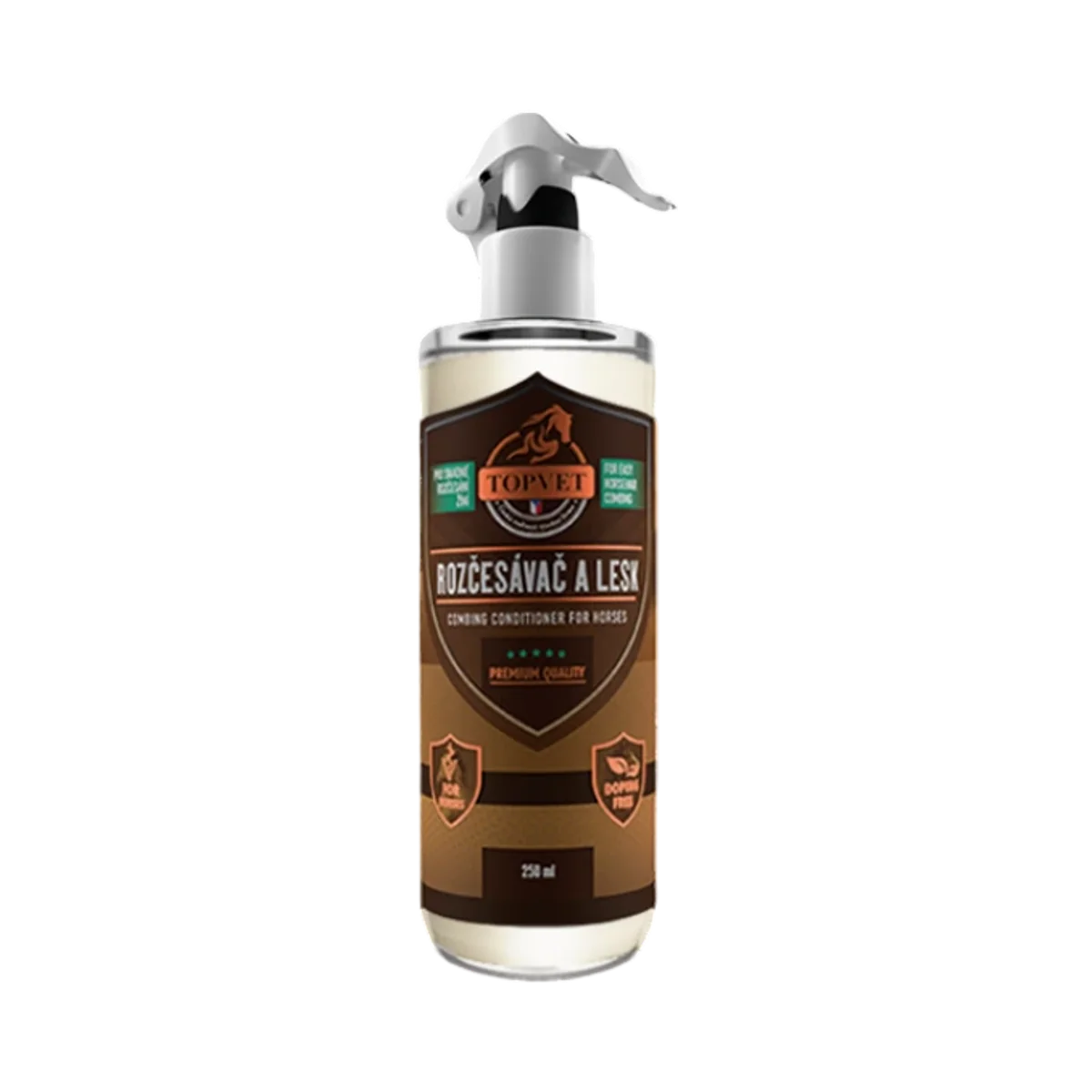 Rozčesávač a lesk pre kone 250 ml - Green idea