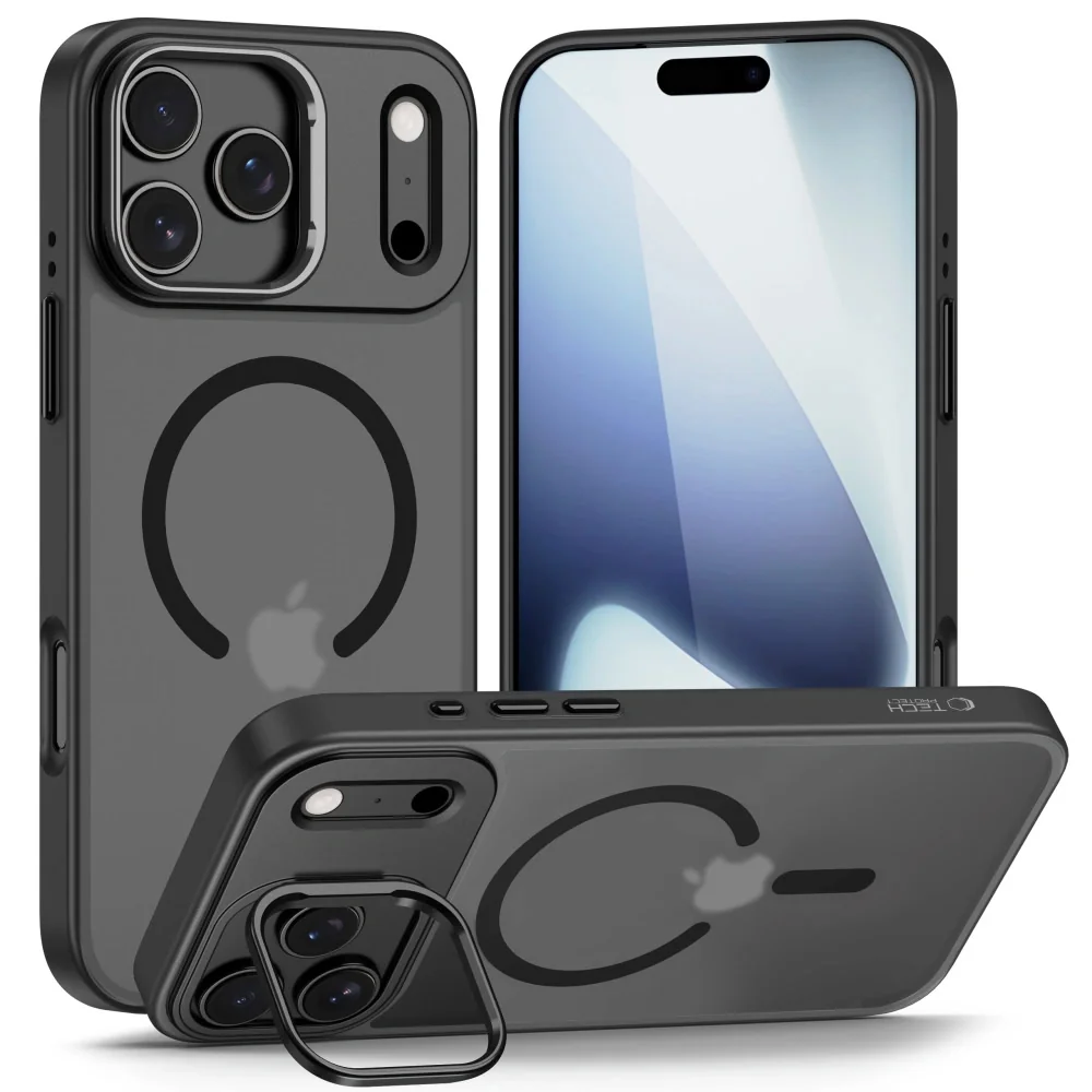 Tech-Protect MagStand MagSafe kryt na iPhone 17 Pro Max, čierny