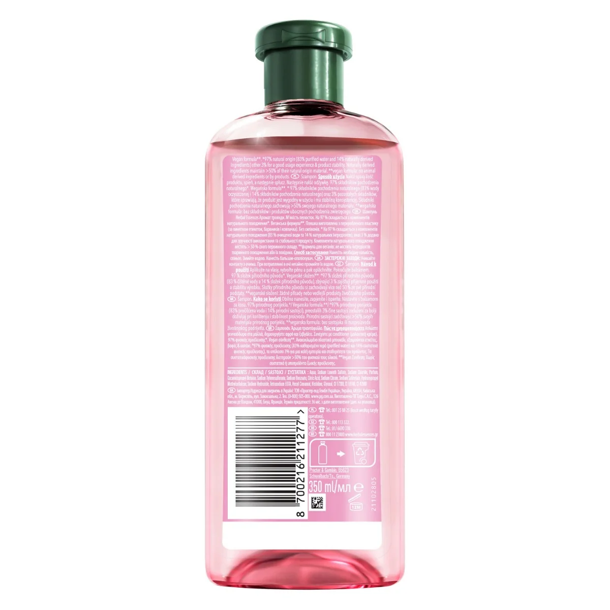 Herbal Essences šampón Core Rose 350ML 1×350 ml, šampón na vlasy