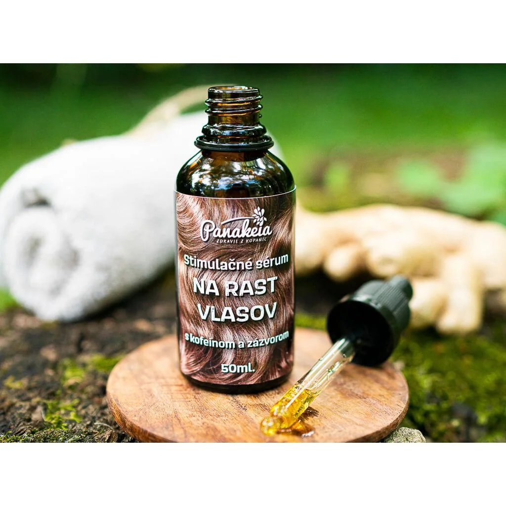 Stimulačné sérum na rast vlasov s kofeínom a zázvorom 50ml
