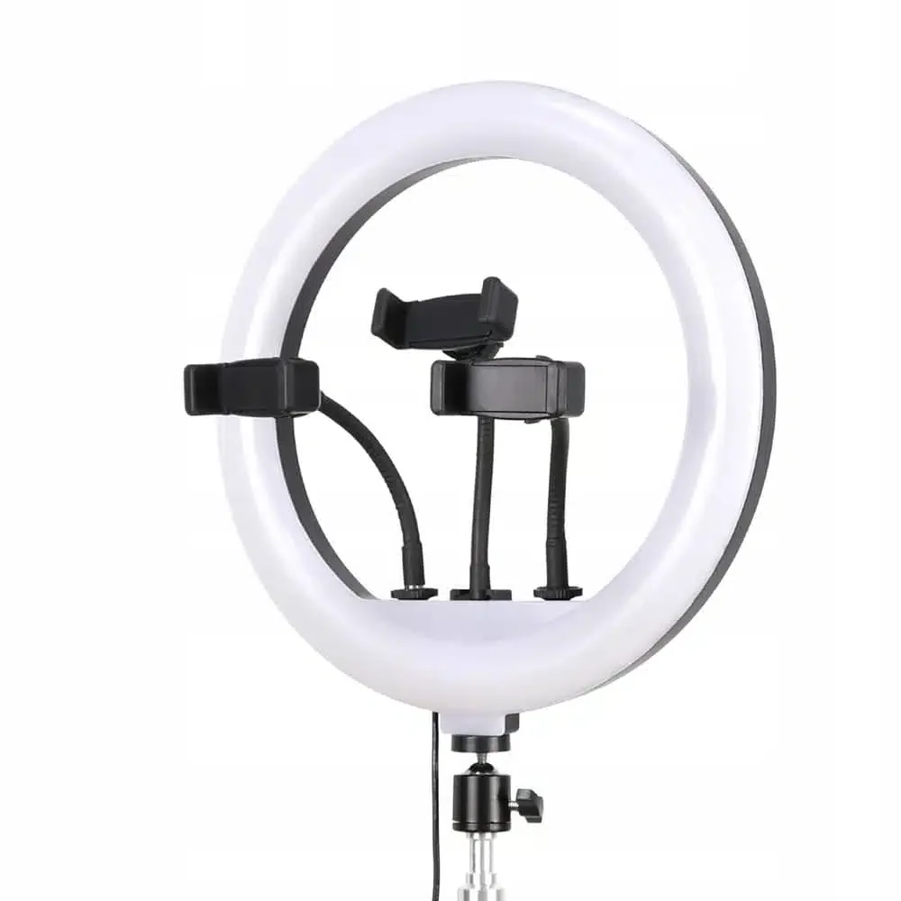 LIVEFY RL-16 Selfie kruhové LED svetlo + statív 2.2m, čierne