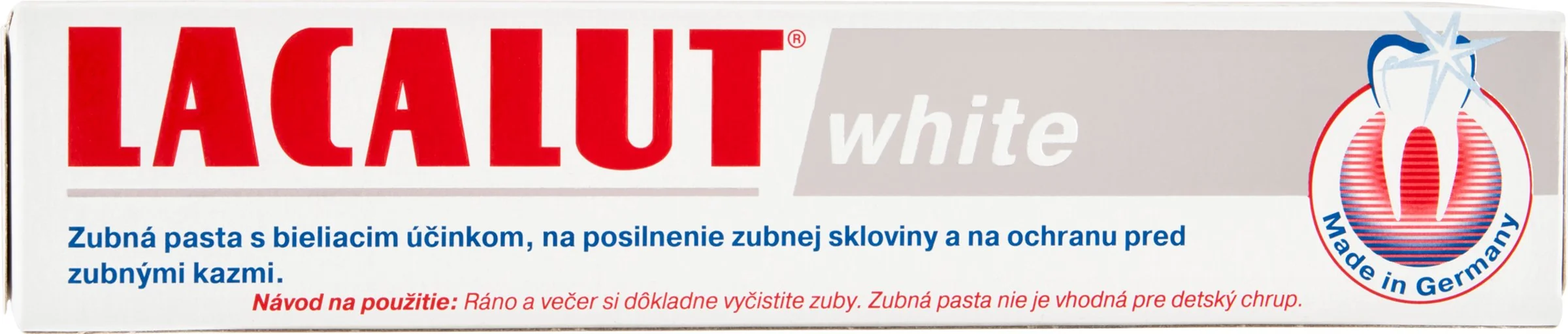 LACALUT WHITE ZUBNÁ PASTA 1×75 ml, pasta