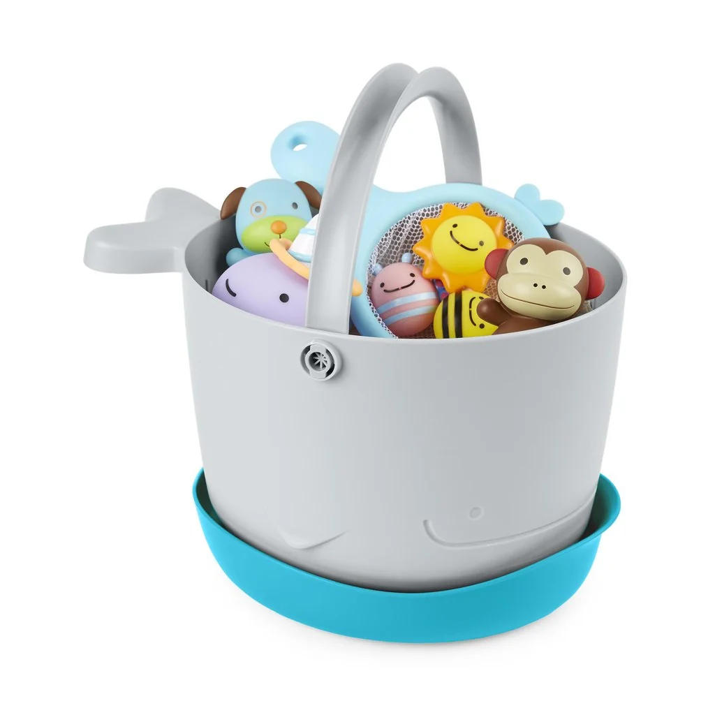Vedierko so stojanom na hračky do vody Moby Stowaway 9m+