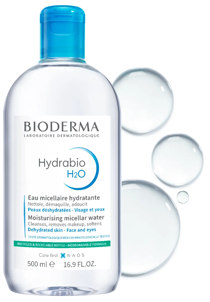BIODERMA Hydrabio H2O 1×500 ml, micelárna voda