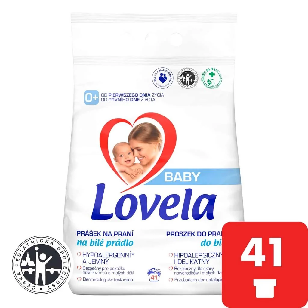 LOVELA Baby prací prostriedok na bielu bielizeň 4,1kg / 41 praní