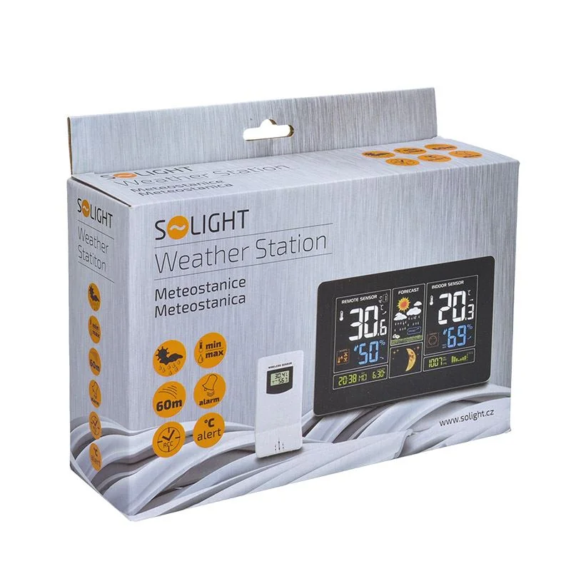 Meteostanica bezdrôtová farebná Solight TE81