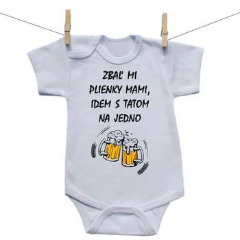 Boodyy Body s krátkym rukávom Idem s tatom na jedno Veľkosť: 80