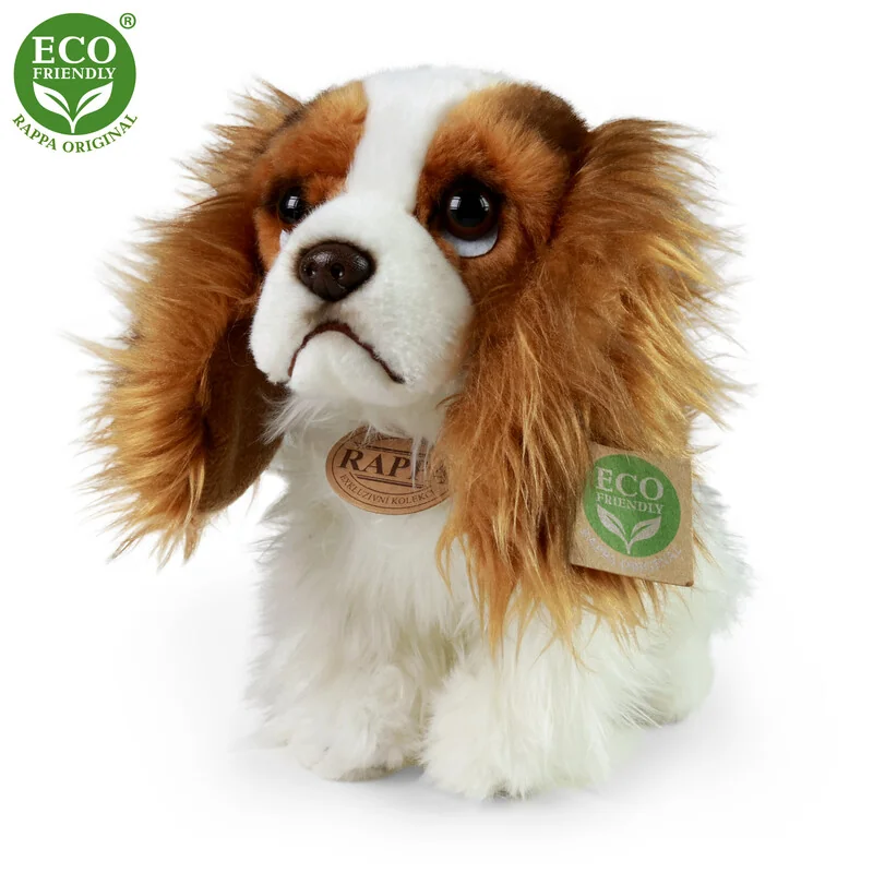 RAPPA - Plyšový pes king charles španiel 25 cm ECO-FRIENDLY