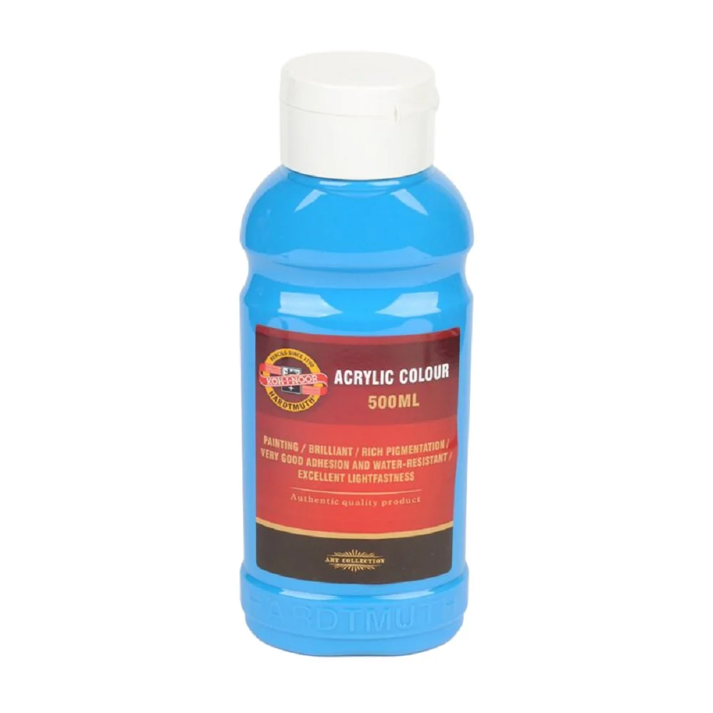 Akrylová farba 500 ml, blankytná modrá odtieň cyan