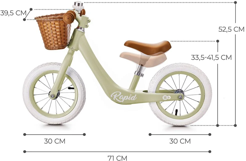 KINDERKRAFT Odrážadlo Rapid Savannah Green 1×1 ks, odrážadlo