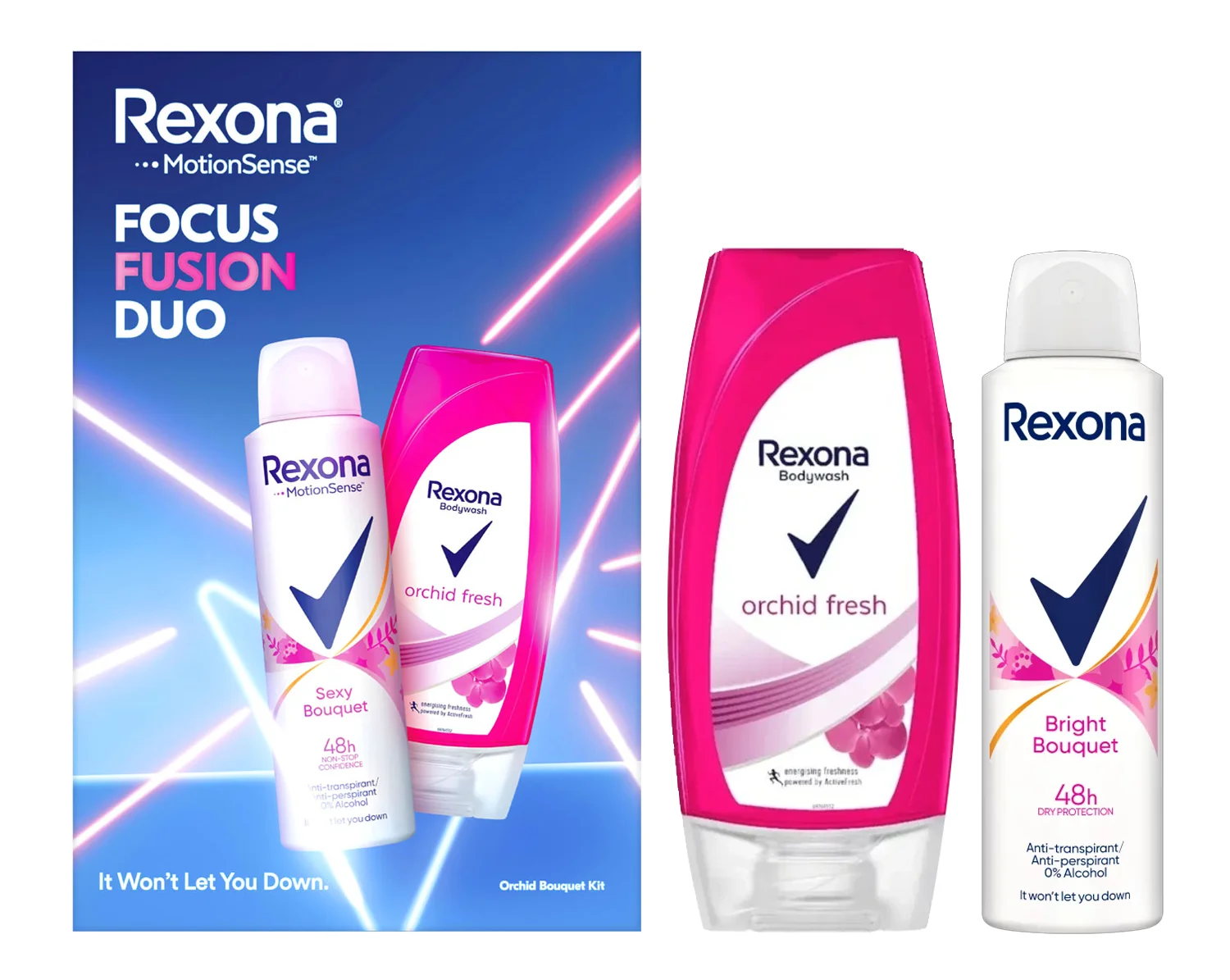 REXONA darčeková kazeta Sexy Bouqet