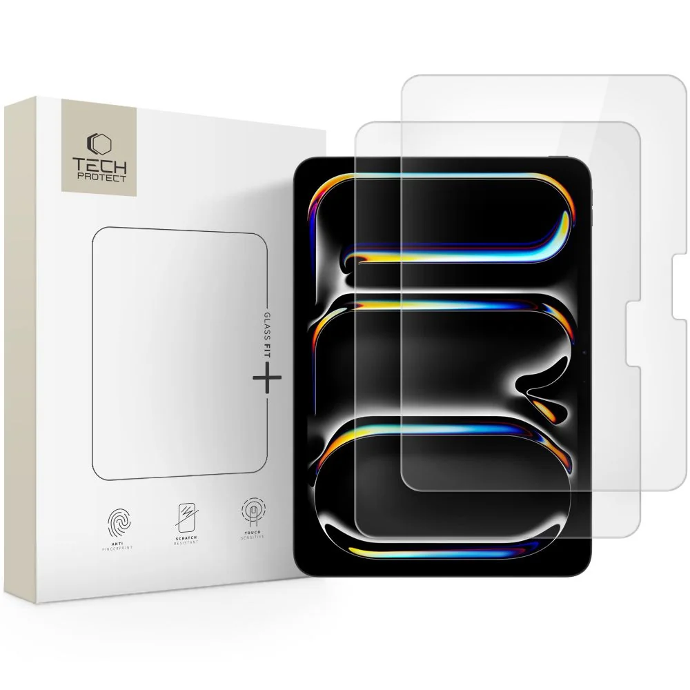 Tech-Protect Glass Fit 2x ochranné sklo na iPad Air 13'' 1-2gen 2024-2025 / Pro 13'' 7-8gen 2024-2025 025 / Pro 13'' 7-8gen 2024-2025