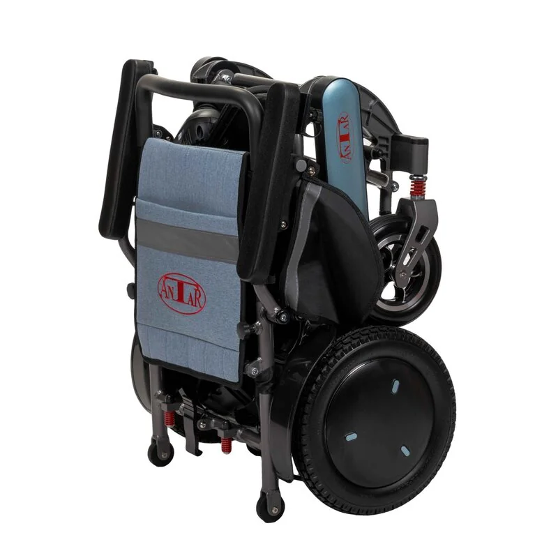 Skladací elektrický invalidný vozík (joystic + diaľkový ovládač)