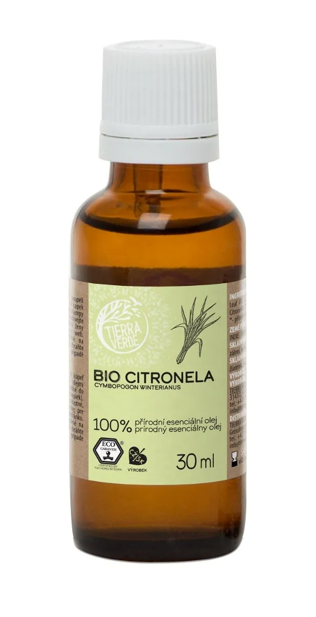 Tierra Verde Esencialny Olej Bio Citronela 30ml