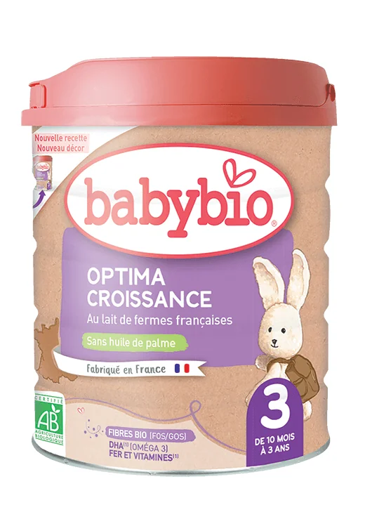 BABYBIO OPTIMA 3 Croissance dojčenské bio mlieko (800 g) 1×800 g, bio detská výživa