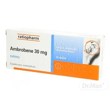 Ambrobene 30 mg 1×20 tbl, podporuje vykašliavanie