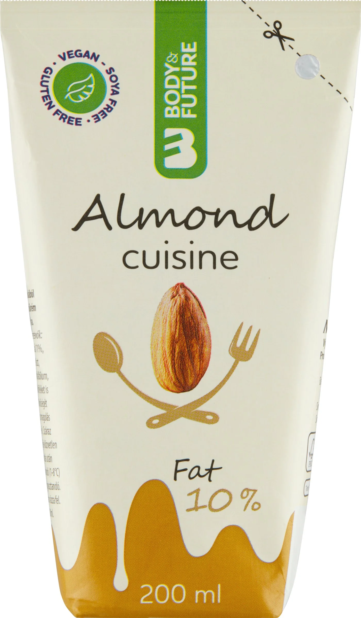 Body&Future almond cuisine twa 1×200 ml, mandľová smotana
