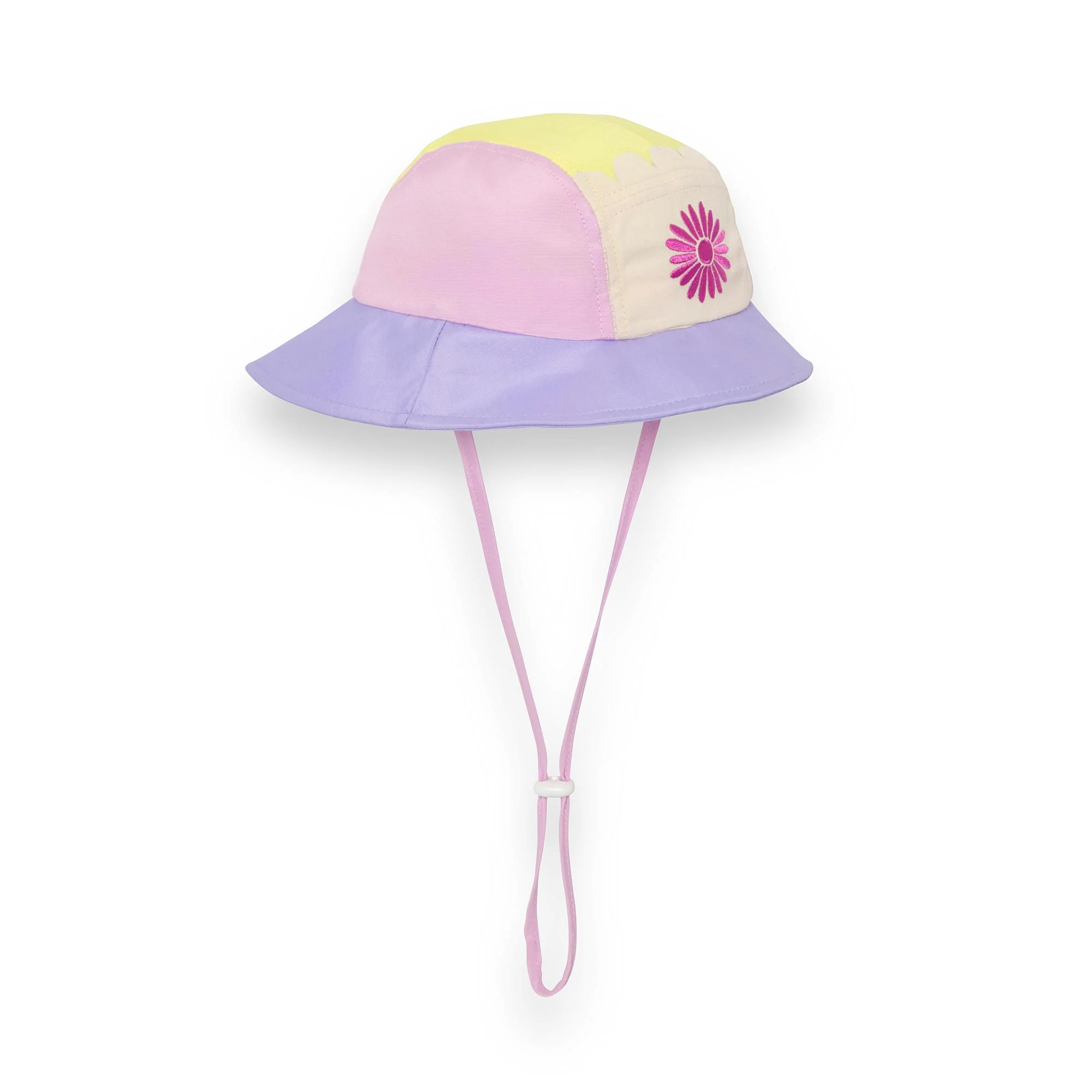 KiETLA FUN FLEUR klobúčik s UV ochranou - Flower Yellow 42 - 45 cm