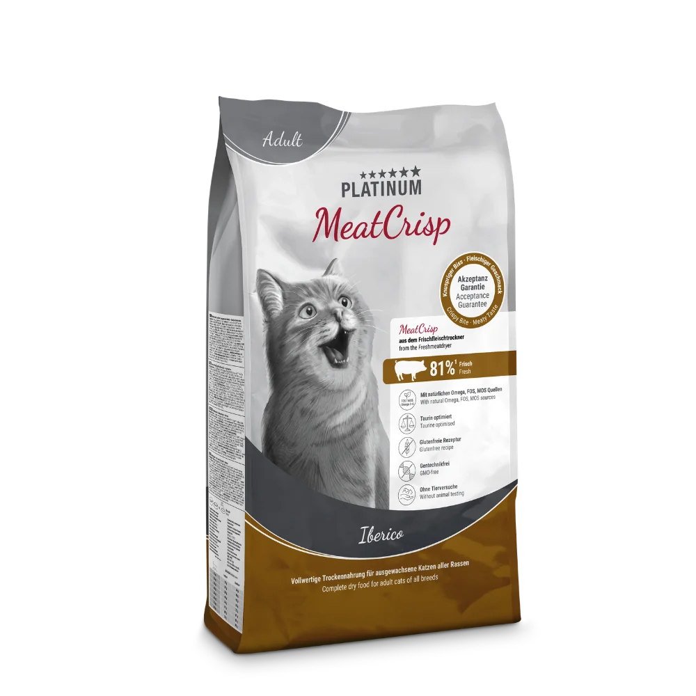 Platinum MeatCrisp Adult Iberico - Iberico pre dospelé mačky 3 kg