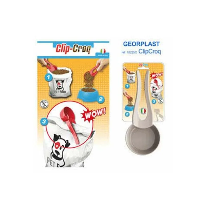 COBBYS PET Clip-Croq naberačka na krmivo s integrovanou sponou na vrece