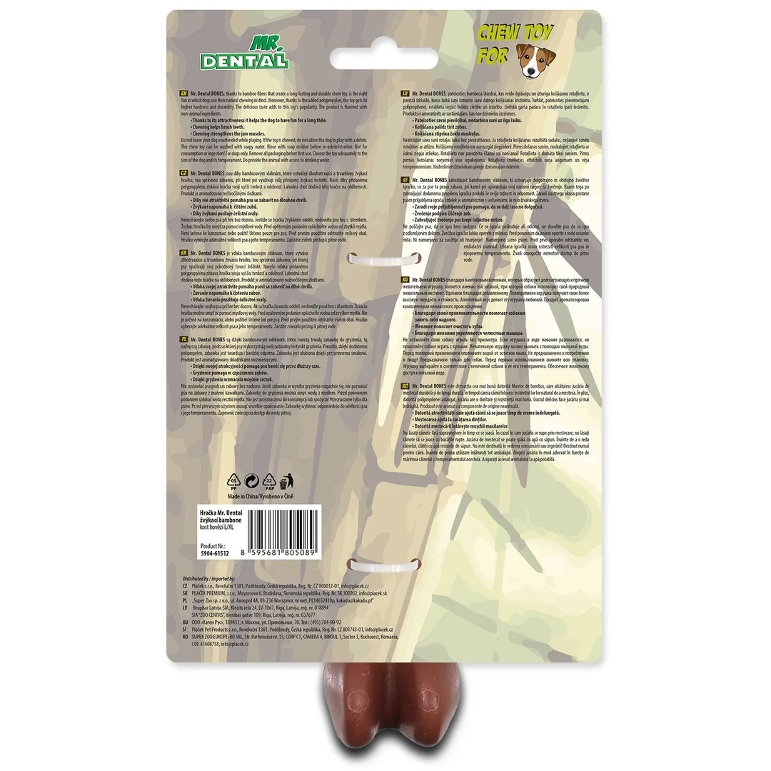 Hračka Mr. Dental žuvacia bambone kosť hovädzia L/XL