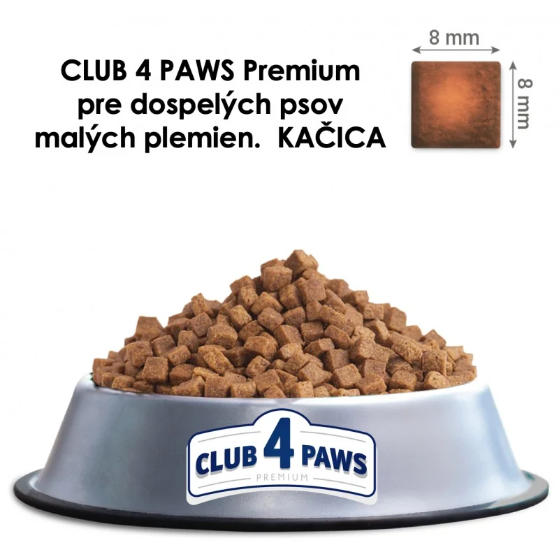 CLUB 4 PAWS Premium pre dospelých psov stredných plemien s kačacim mäsom 2 kg (4644)
