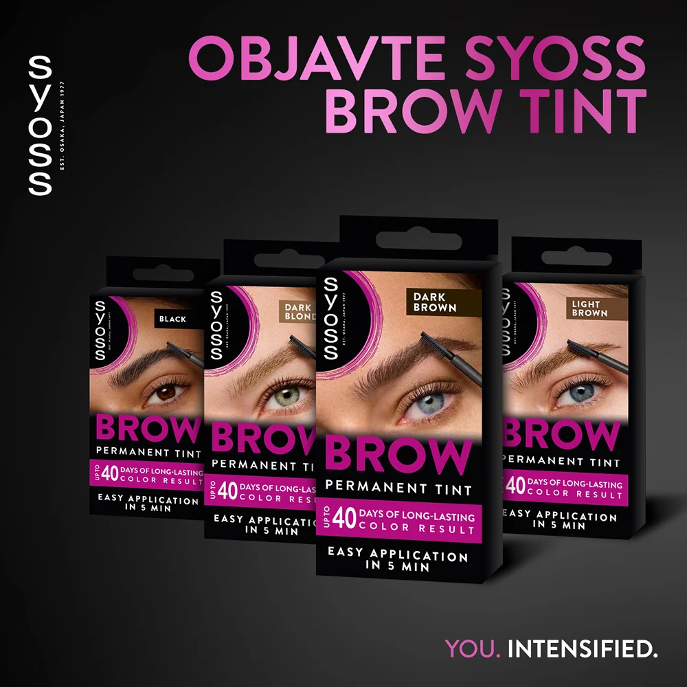 Syoss Brow Tint farba na obočie Tmavohnedý 1×1 ks, farba na obočie