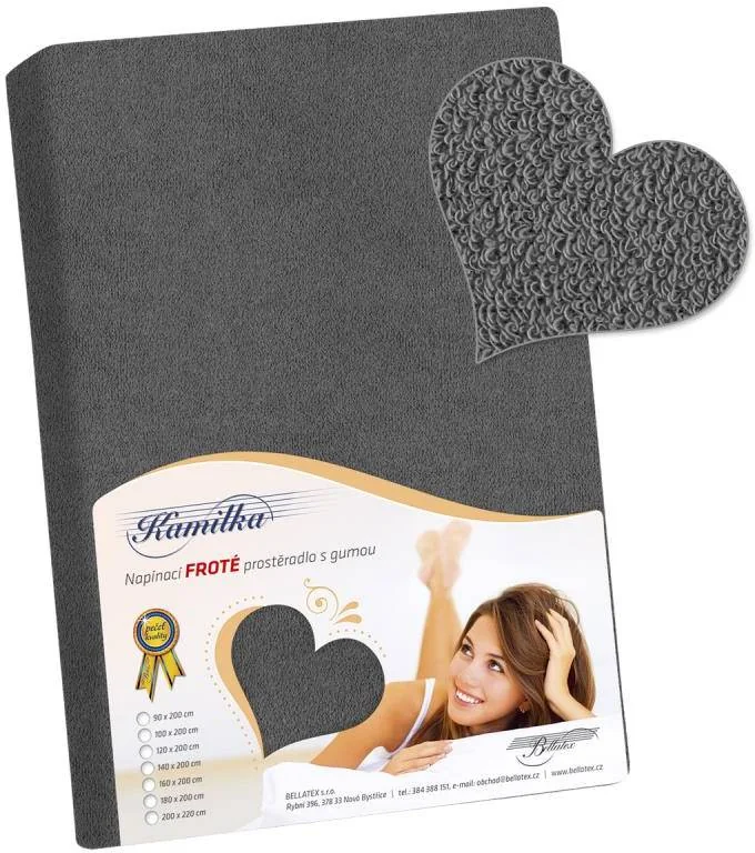 Froté prestieradlo 100x200 044 modrošedá K9 1×1 ks, posteľná plachta