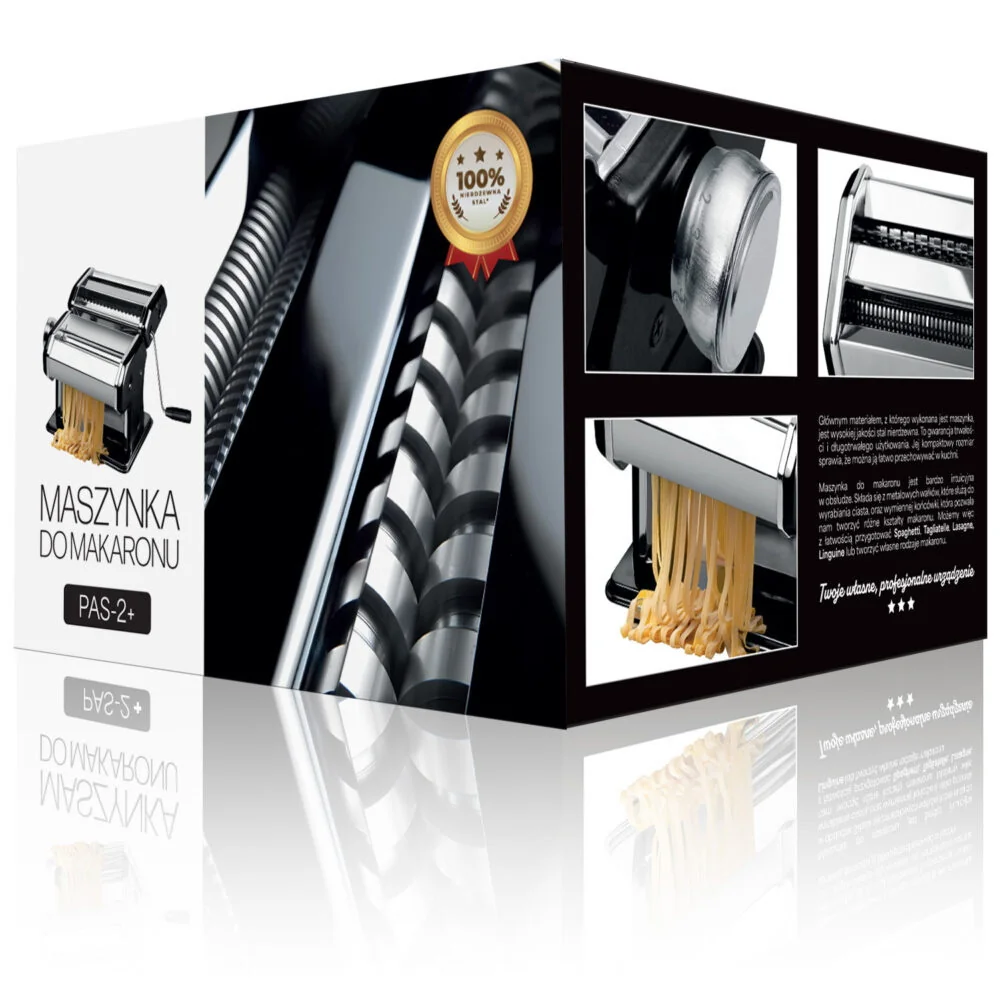MG Pasta Machine V2 strojček na cestoviny, strieborný 