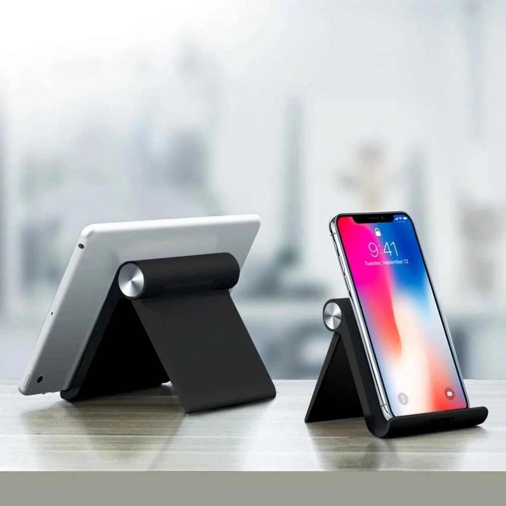 Stojan na telefón LP106 - Čierna Stolový stojan, pre smartfóny 4,7"-7,9"