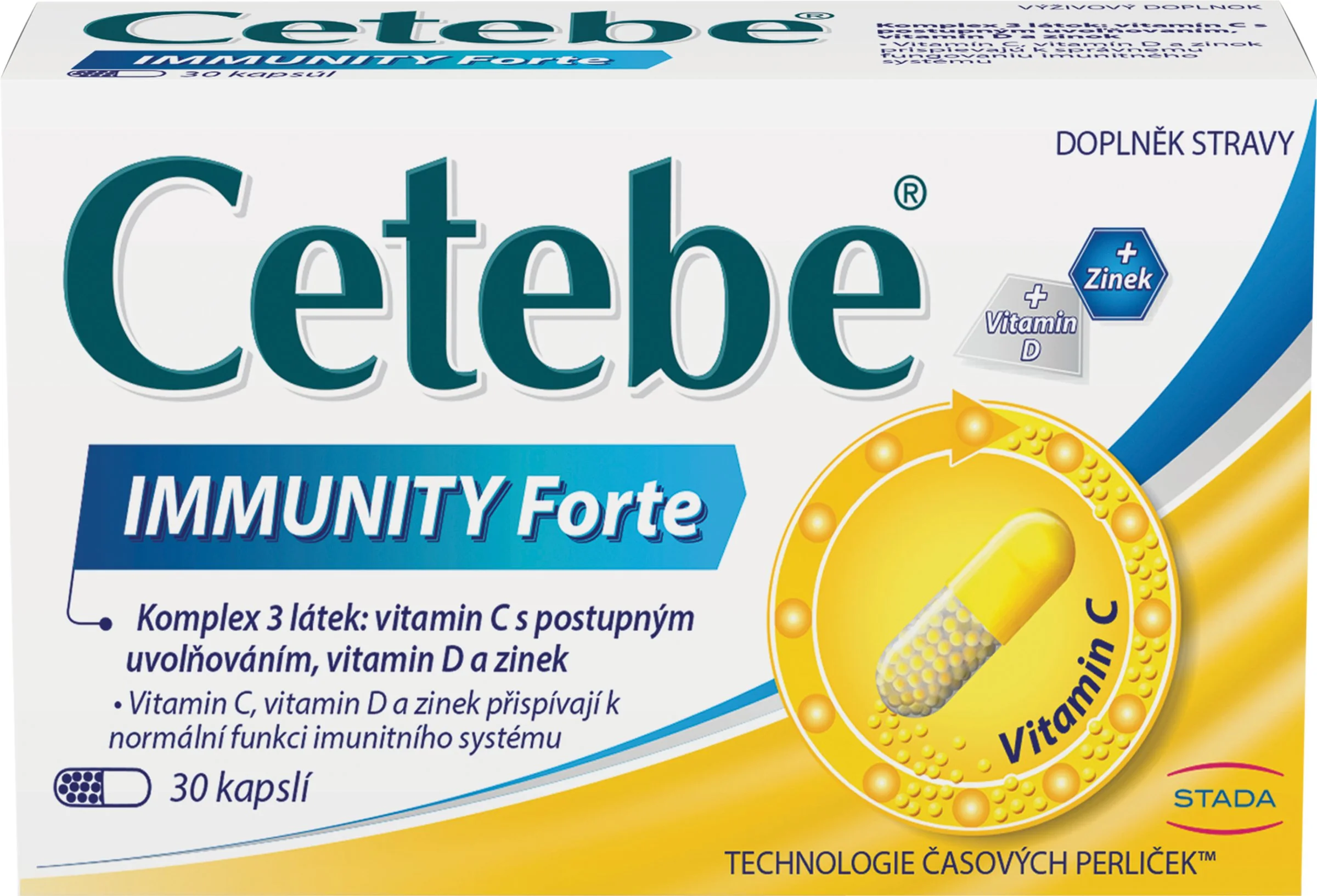 Cetebe Immunity Forte 1×30 cps, výživový doplnok