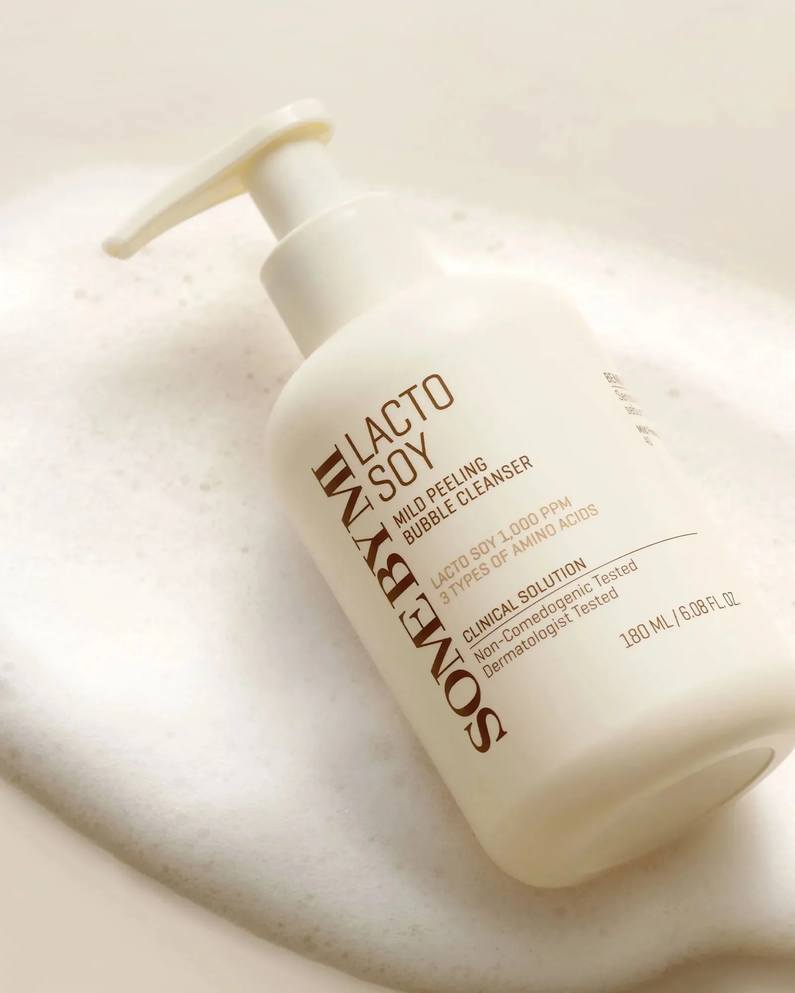 Some By Mi Lactosoy Mild Bubble Peeling Cleanser jemný čistiaci gél pre citlivú pleť 180 ml