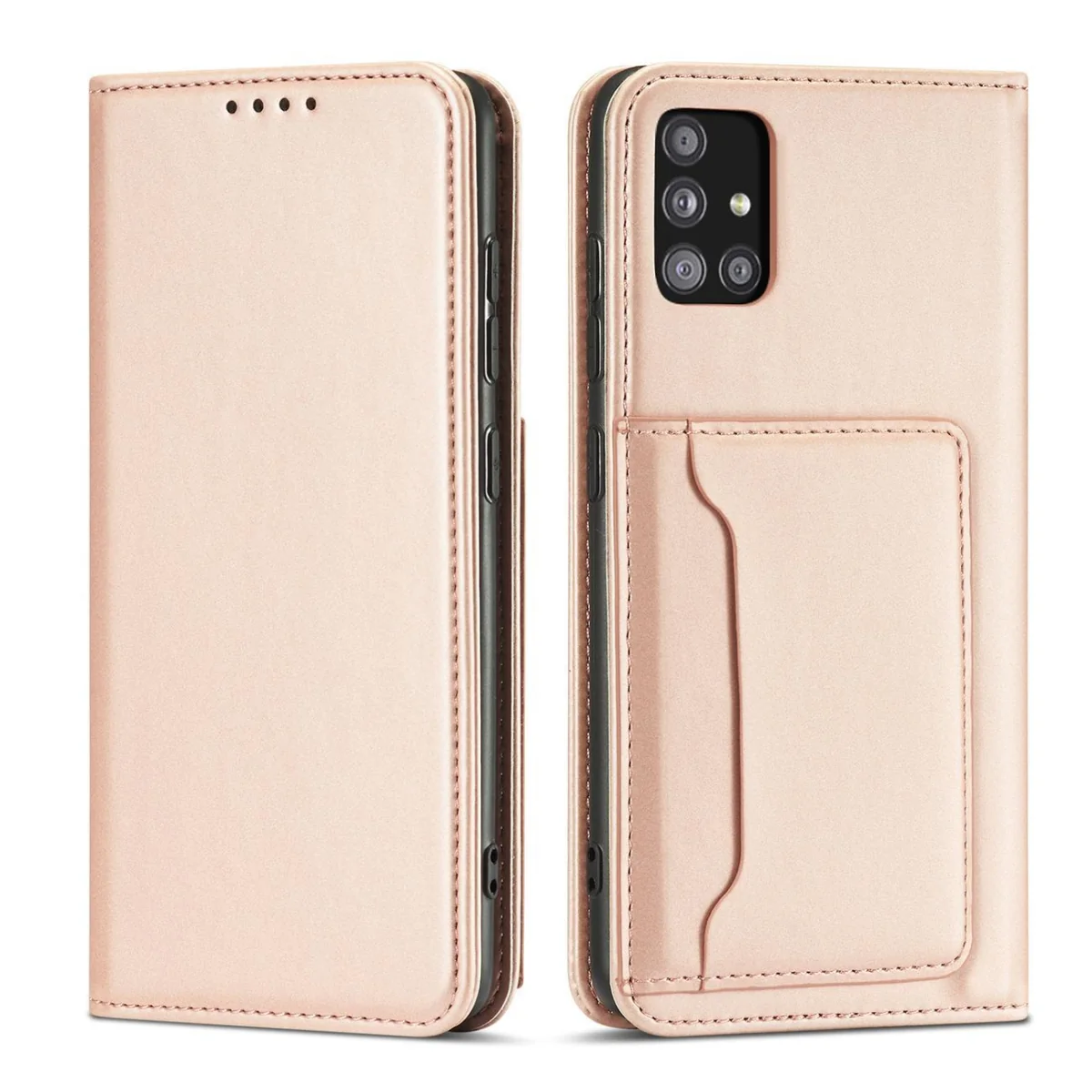 MG Magnet Card knižkové kožené puzdro na Xiaomi Redmi Note 11 ružové