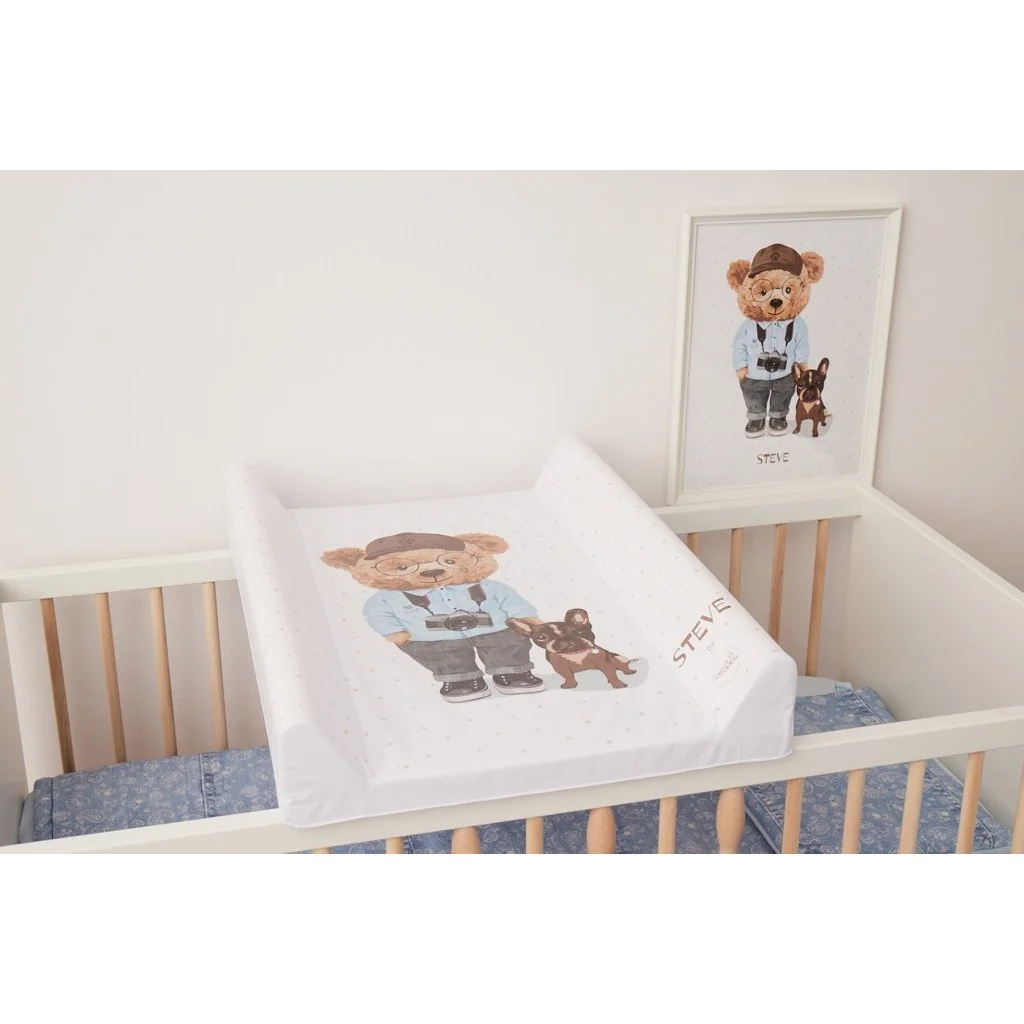 Podložka prebaľovacia 2-hranná s pevnou doskou (50x70) Comfort Fluffy Puffy Lizzy