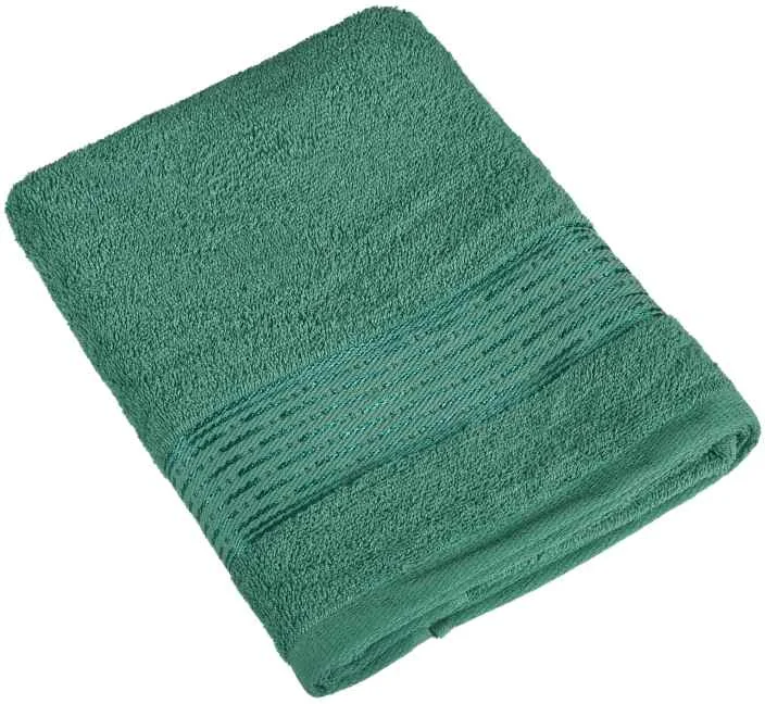 Froté osuška Kamilka prúžok 450g 17/36 tm. zelená 70x140cm 1×1 ks, osuška