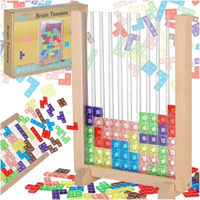 Logická hra Tetris – stojaca mozaika, 42 dielov